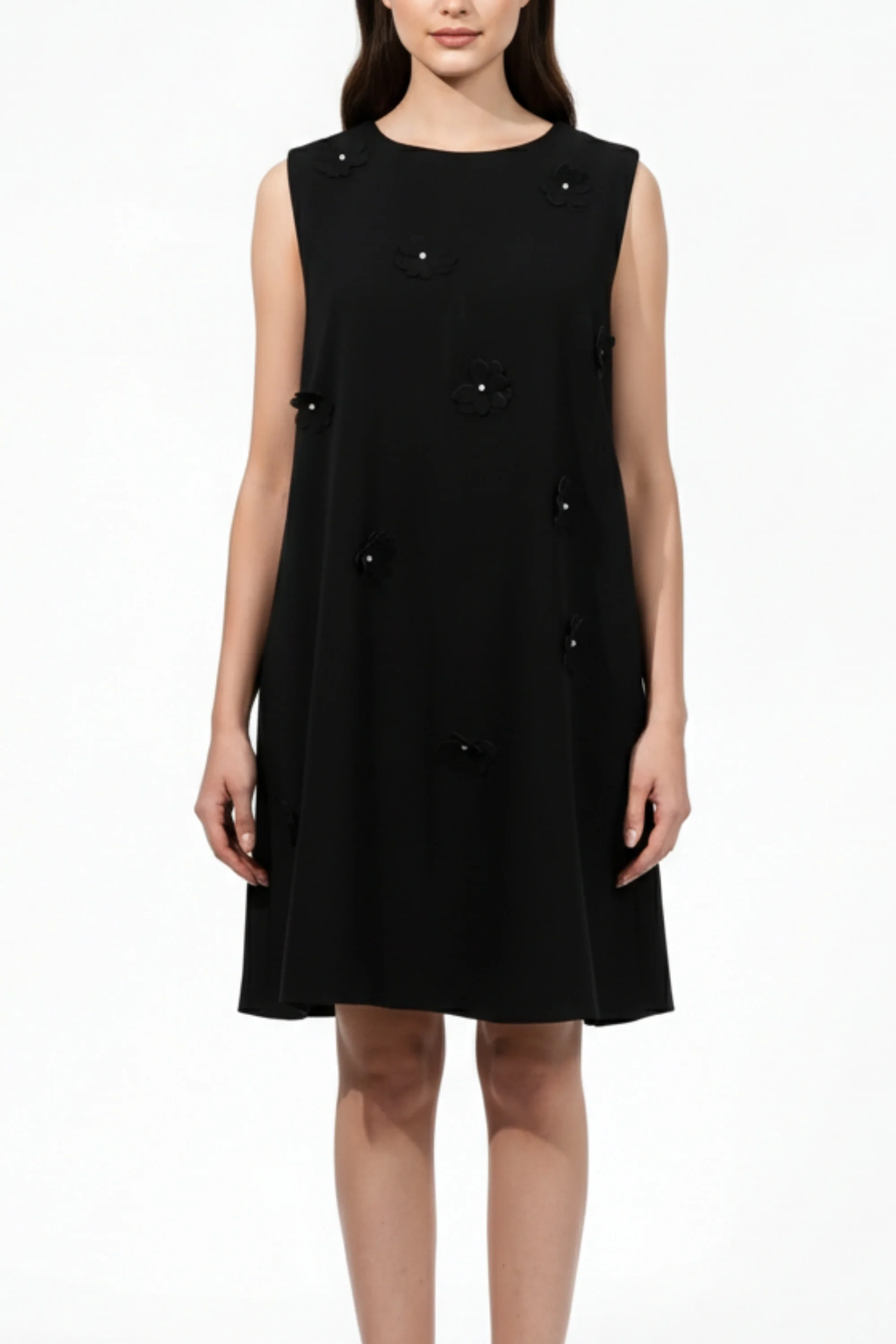 Adelaide Black Floral Dress